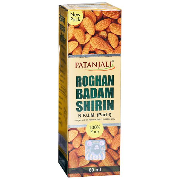 Buy Patanjali Roghan Badam Shirin Almond Oil 60 ml Online at Best price in  India | Flipkart Health+