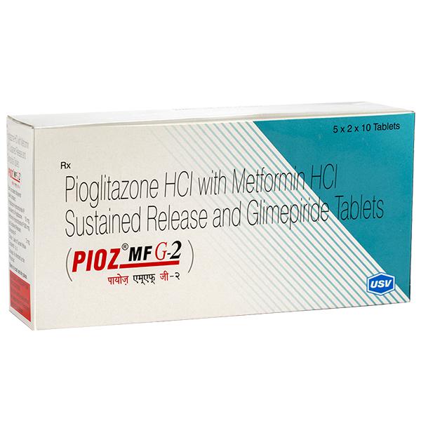 Pioz Mf G 2 Mg Tablet 10 Tab Price Overview Warnings Precautions Side Effects Substitutes Usv Limited Sastasundar Com