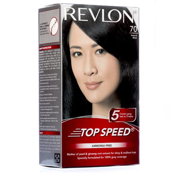 Buy Revlon Top Speed Hair Color Natural Black 70 40 g Online at Best price  in India | Flipkart Health+