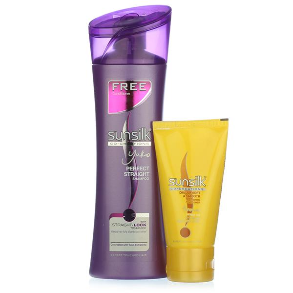 Buy Sunsilk Perfect Straight Shampoo (Free Cond) 180 ml ...