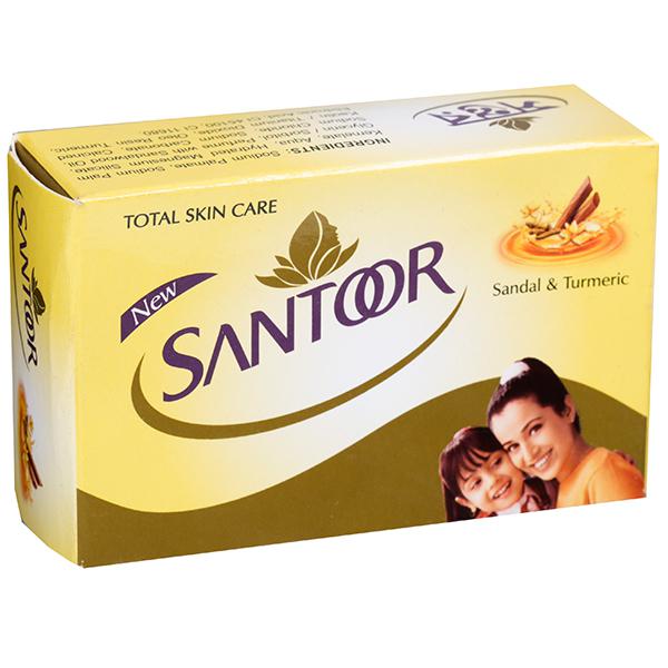 Santoor Sandal \u0026 Turmeric Soap 100 g 