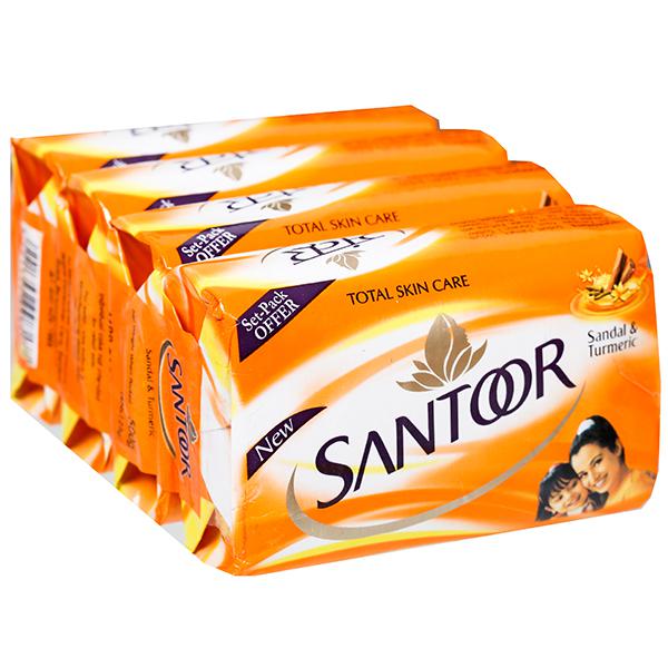 Buy Santoor Sandal \u0026 Turmeric Soap 4 x 