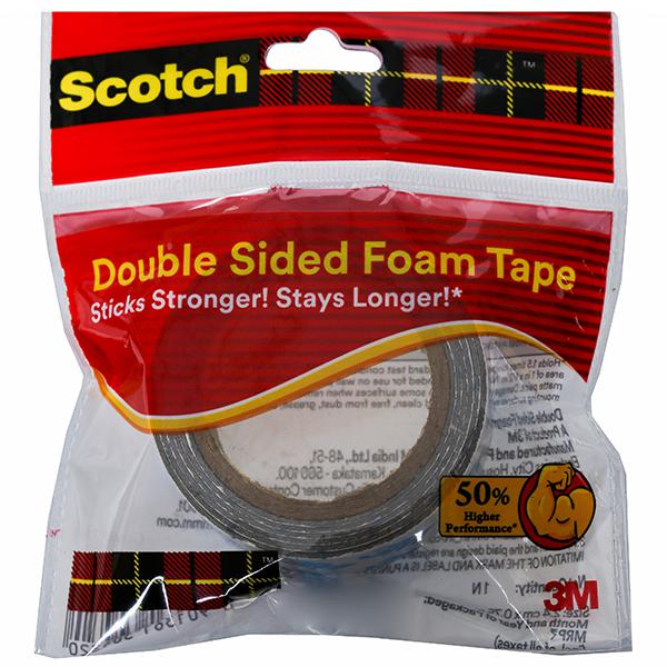 Buy Scotch Double Sided Foam Tape 2 4 Cm X 0 75 M Online Sastasundar Com