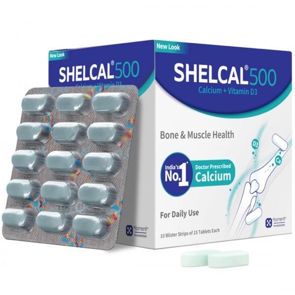 Shelcal 500 mg Tablet (15 Tab)