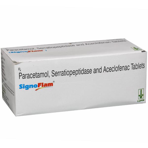 Signoflam Tablet 10 Tab Price Overview Warnings Precautions Side Effects Substitutes Lupin Ltd Sastasundar Com
