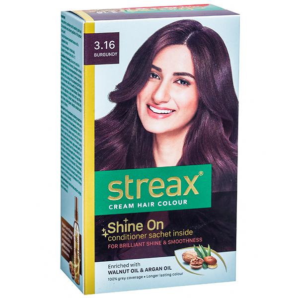 Buy Streax 3 16 Burgundy Cream Hair Colour 25 Gm 25 Ml Online