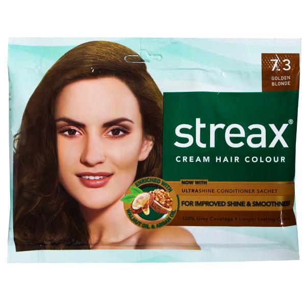 Buy Streax Cream Hair Colour  Golden Blonde (20 g + 25 ml) Online at  Best price in India | Flipkart Health+