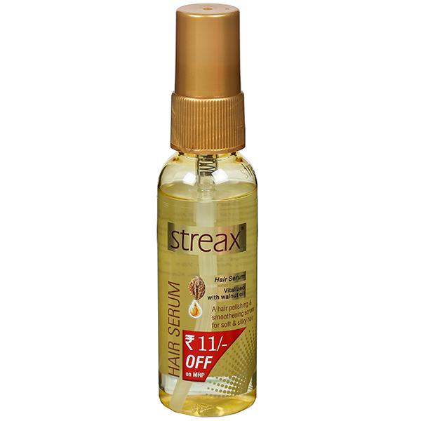 Buy Streax Hair Serum Vitalized with Walnut Oil (Rs 11 Off on MRP) 45 ml  Online at Best price in India | Flipkart Health+