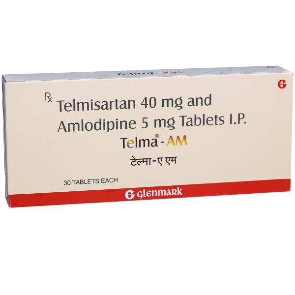 Telma Am 40 Mg Tablet 30 Tab Price Overview Warnings Precautions Side Effects Substitutes Glenmark Pharmaceuticals Ltd Sastasundar Com