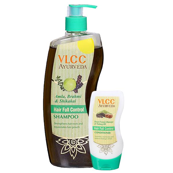 Buy Vlcc Ayurveda Hair Fall Control Amla, Brahmi & Sikakai Shampoo (Free  Vlcc Conditioner 100 ml) 350 ml Online at Best price in India | Flipkart  Health+