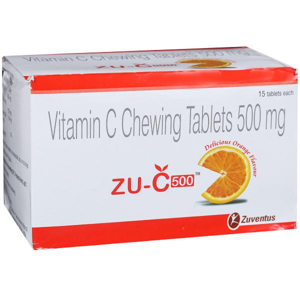 Buy Zu C Chewing Orange Flavour 500 Mg Tablet 15 Tab Online At Best Price In India Flipkart Health