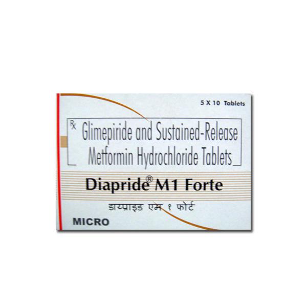 Diapride M Forte 1 mg Tablet (10 Tab): Price, Overview, Warnings,  Precautions, Side Effects & Substitutes - MICRO LABS LIMITED |  SastaSundar.com