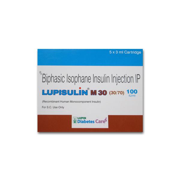 Lupisulin M 30 (30/70) 100 Iu/ml 3 ML Cartridge (5 Pcs): Price, Overview,  Warnings, Precautions, Side Effects & Substitutes - LUPIN LTD |  SastaSundar.com
