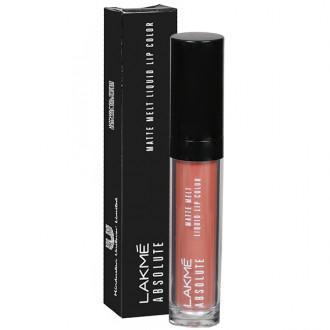 lakme matte melt peach rose