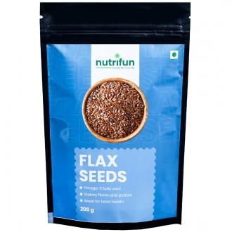 Buy Nutrifun Flaxseeds 200 g Online at Best price in India | Flipkart Health+