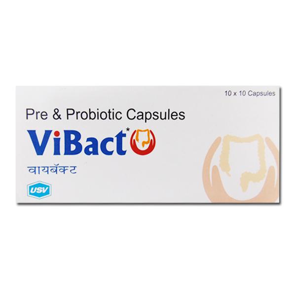 Vibact Capsule (10 Cap): Price, Overview, Warnings, Precautions, Side  Effects & Substitutes - USV PVT LIMITED | SastaSundar.com