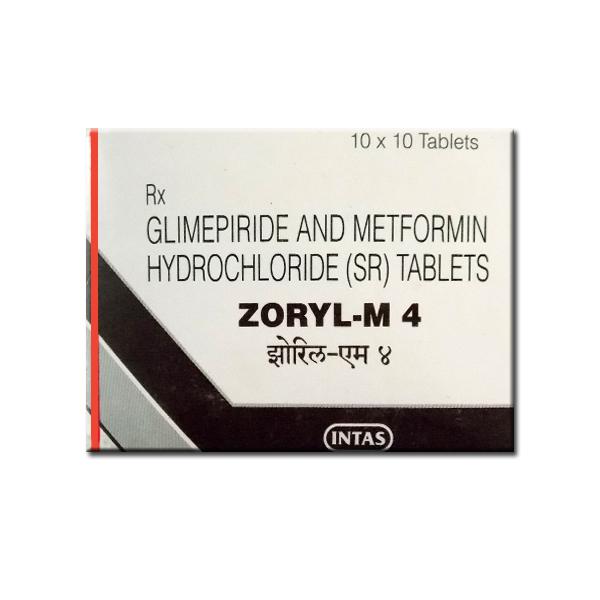 Zoryl M 4 mg Tablet (10 Tab): Price, Overview, Warnings, Precautions, Side  Effects & Substitutes - INTAS PHARMACEUTICALS LTD. | SastaSundar.com